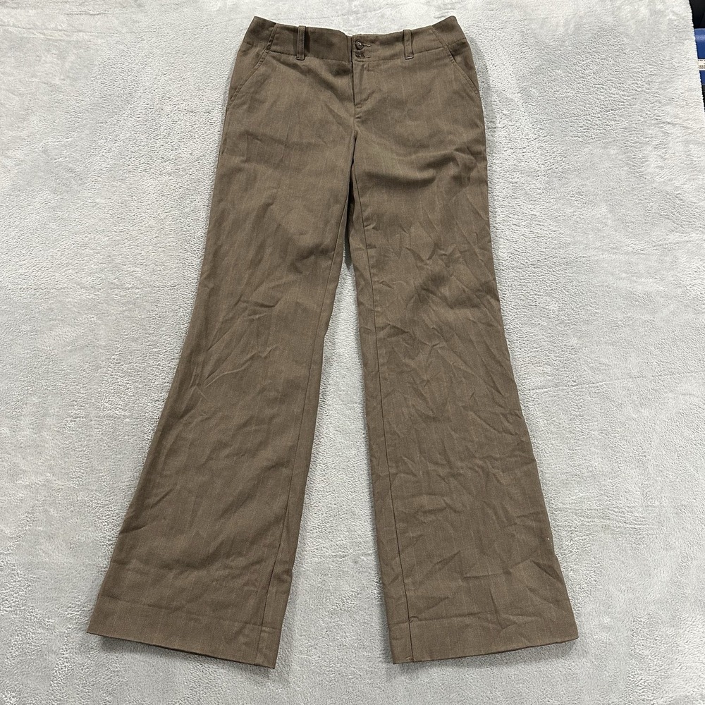 Old Navy Dress Pants Women 6 Reg Brown Office Vintage Wide Leg